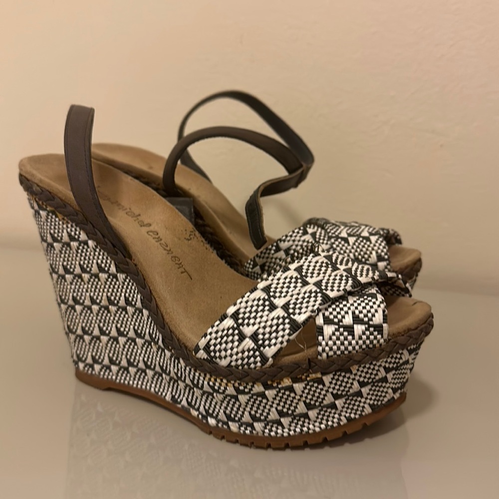Jean Michel Cazabat Gray and White Wedges